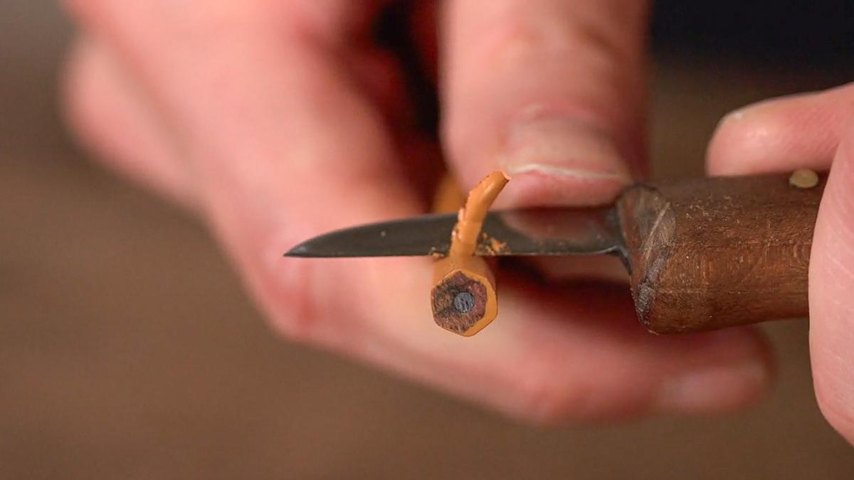There’s joy in doing a job right. Just ask this artisanal pencil-sharpener